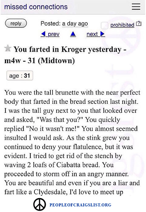 You Farted in Kroger Yesterday