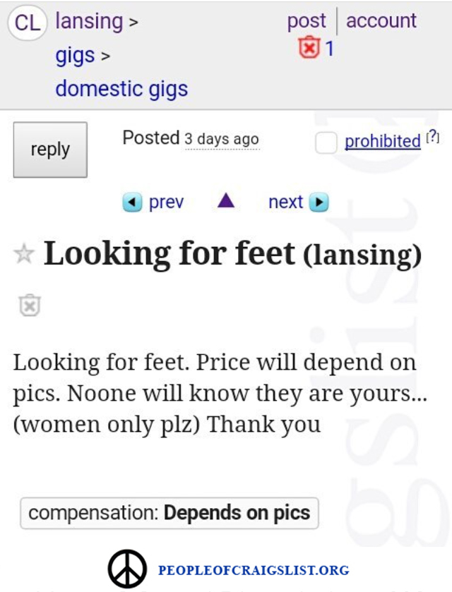 Looking for feet?