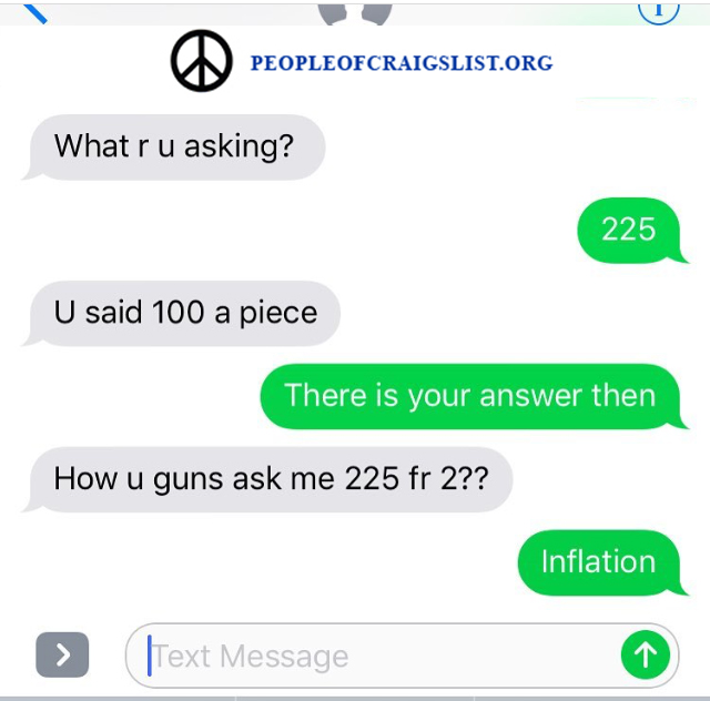 Craigslist learns about inflation