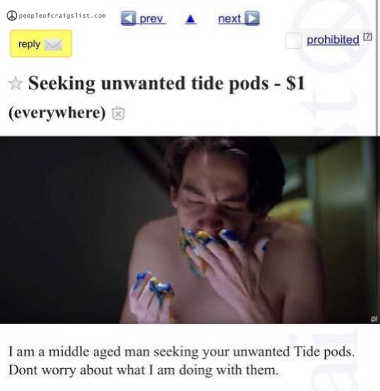 craigslist tide pods